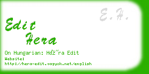 edit hera business card